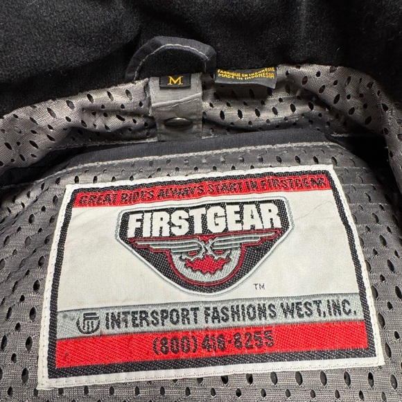FIRST GEAR Kilimanjaro Motorcycle Jacket Black M - Picture 10 of 12